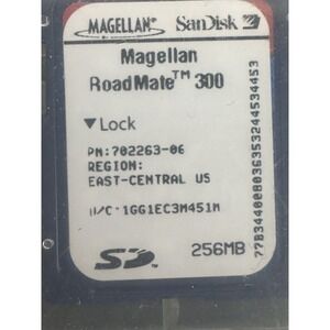 Sim Card Magellan Road Mate 300 East-Central US Compatable With Garmin